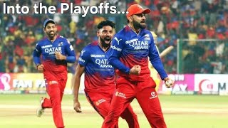 RCB Qualified for Play-offs❤️|RCB in Tata IPL 2024 Playoffs✨| Namma Bengaluru🙏🏻