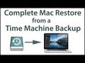 Restore a Mac Hard Drive from a Time Machine Backup