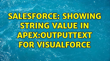 Salesforce: Showing String value in apex:outputText for visualforce