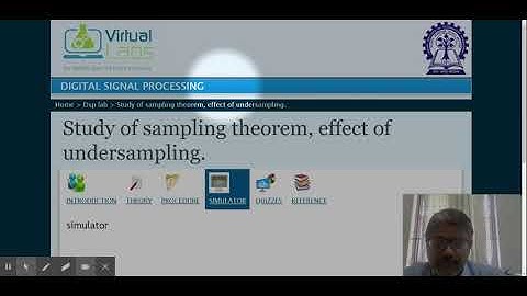 Virtual Labs Sampling Theorem Part 1