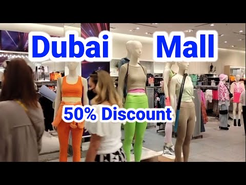 dubai mall clothes | dubai mall 2022 | Dubai vlog | H&M brand dubai mall 50% discount | #dubai