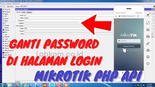 Change Password Hotspot Mikrotik PHP API | PART1 Change Password Hotspot Mikrotik PHP API | PART1
