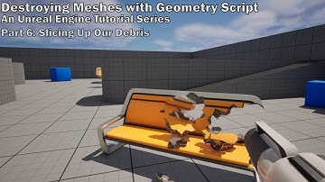 Unreal Engine Destructible Meshes with Geometry Script Part 6: Slicing Up Our Debris