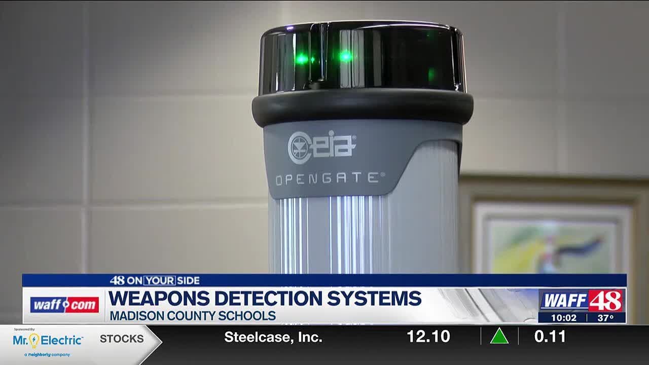 Madison County Schools install weapons detection systems - YouTube