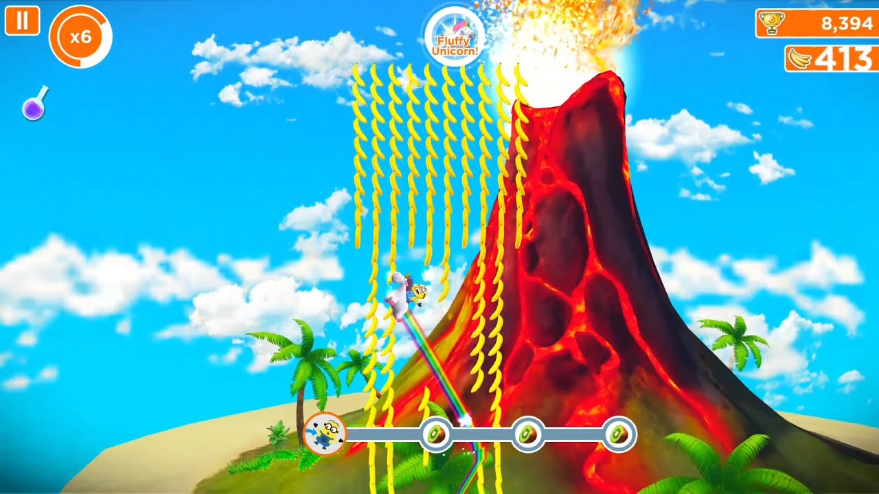 Despicable Me: Minion Rush - Location Fluffy Unicorn! Mini-Games