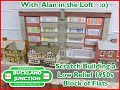 Buckland Junction 273. Alan in the loft scratch builds a block of flats for the loft model railway.