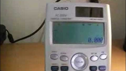 Casio FC-200/100 financial calculator percentage calculation