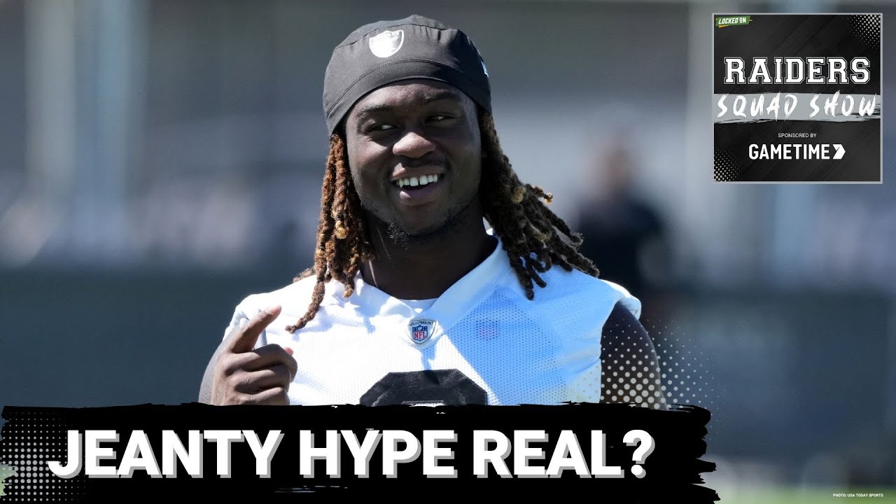 RAIDERS SQUAD SHOW: ASHTON JEANTY drawing BARKLEY & MCCAFFREY comparisons