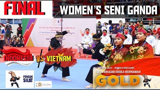 INDONESIA MERAIH MEDALI EMAS | VIETNAM VS INDONESIA | WOMEN'S GANDA PENCAK SILAT | SEA GAMES 2022