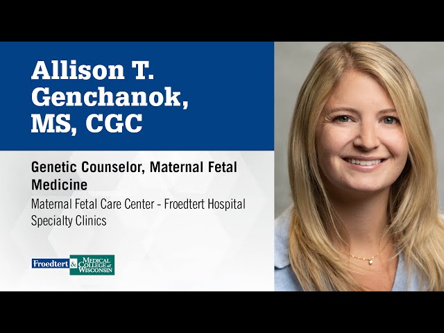 Watch Allison T. Genchanok, genetic counselor on YouTube.