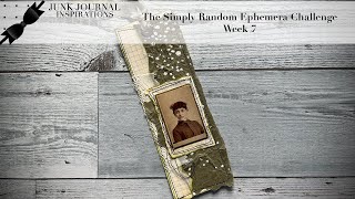 #simplyrandomchallenge The Simply Random Ephemera Challenge | Week 7 | Food Packaging Tag