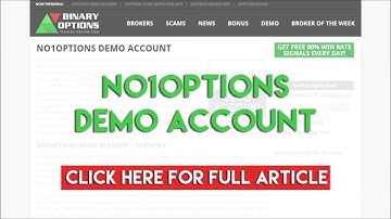 No1options Demo Account