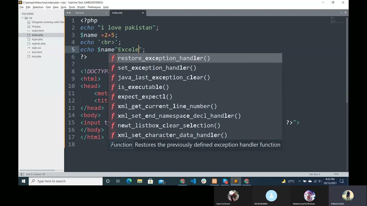 PHP variables, echo - YouTube
