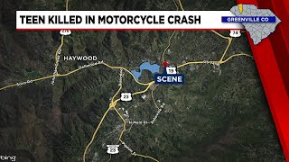 Teen killed in motorcycle crash