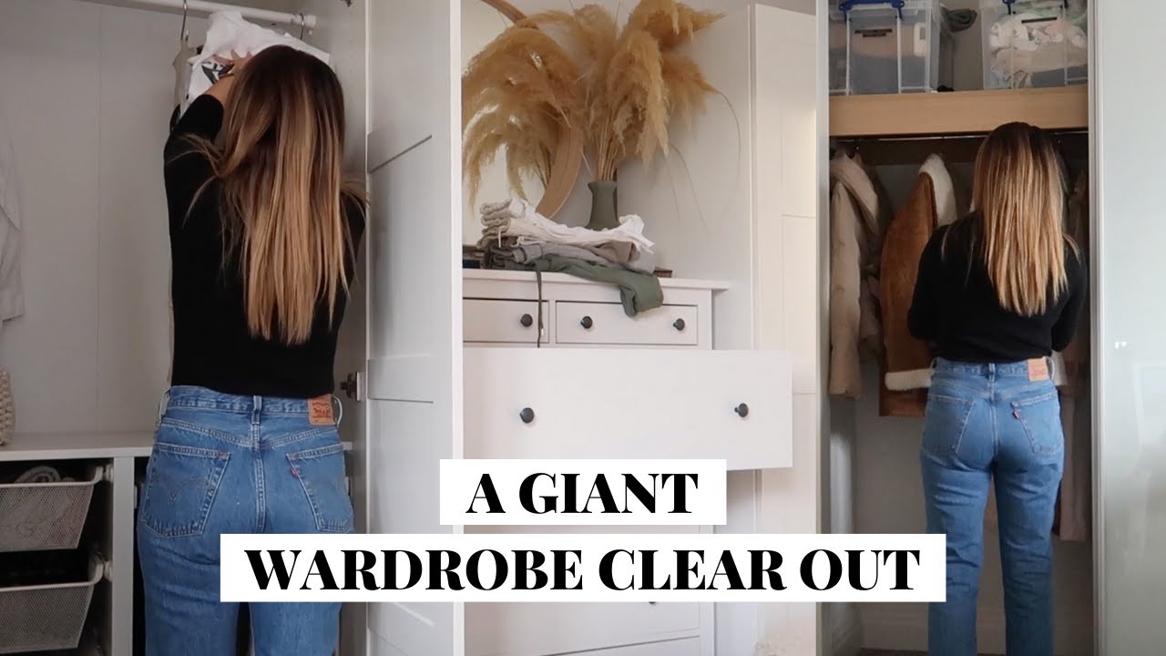 Wardrobe Spring Clean DECLUTTERING AND ORGANISING MY ENTIRE WARDROBE | SPRING CLEANING VLOG ...