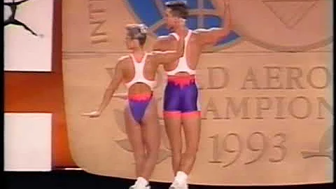 Lisa Osborne, Chris Kemp (Australia) - 1993 World Aerobic Championship Finals
