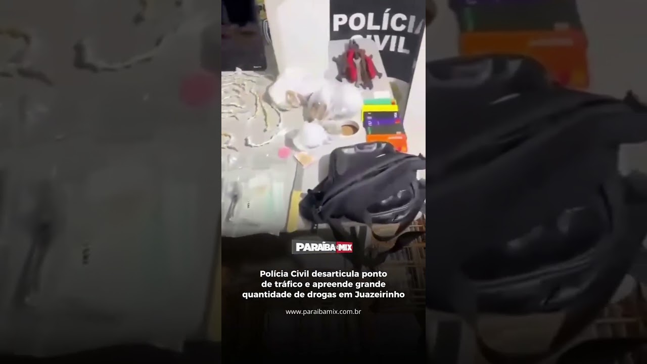 Polícia Civil desarticula ponto de tráfico e apreende grande quantidade de drogas em Juazeirinho