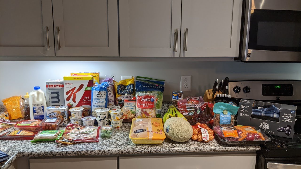 110 Walmart and Aldi Grocery Haul/ Weight Watchers Blue Plan YouTube