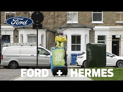 Nachhaltiges Online-Shopping: Ford und Hermes erproben Kombination von Lieferfahrzeugen und Fußgängerkurieren