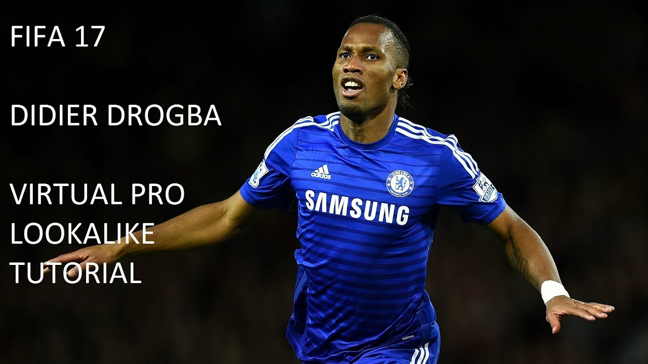 FIFA 17 - DIDIER DROGBA  - VIRTUAL PRO LOOKALIKE TUTORIAL