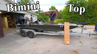 Bimini Top For My Catfish Boats Track System I Dont Like It