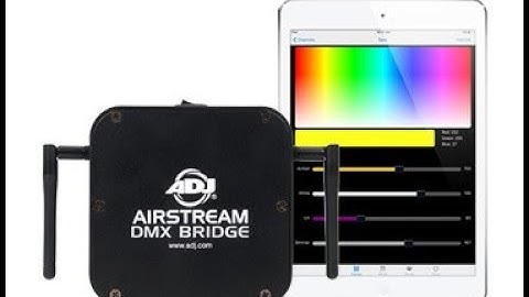 How To Hook I Pad To DMX And  Airstream!!