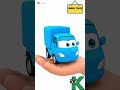 I to P Construction Vehicles for Kids 🚧 Mini Trucks with Eyes | Alphabet Learning Animation #shorts