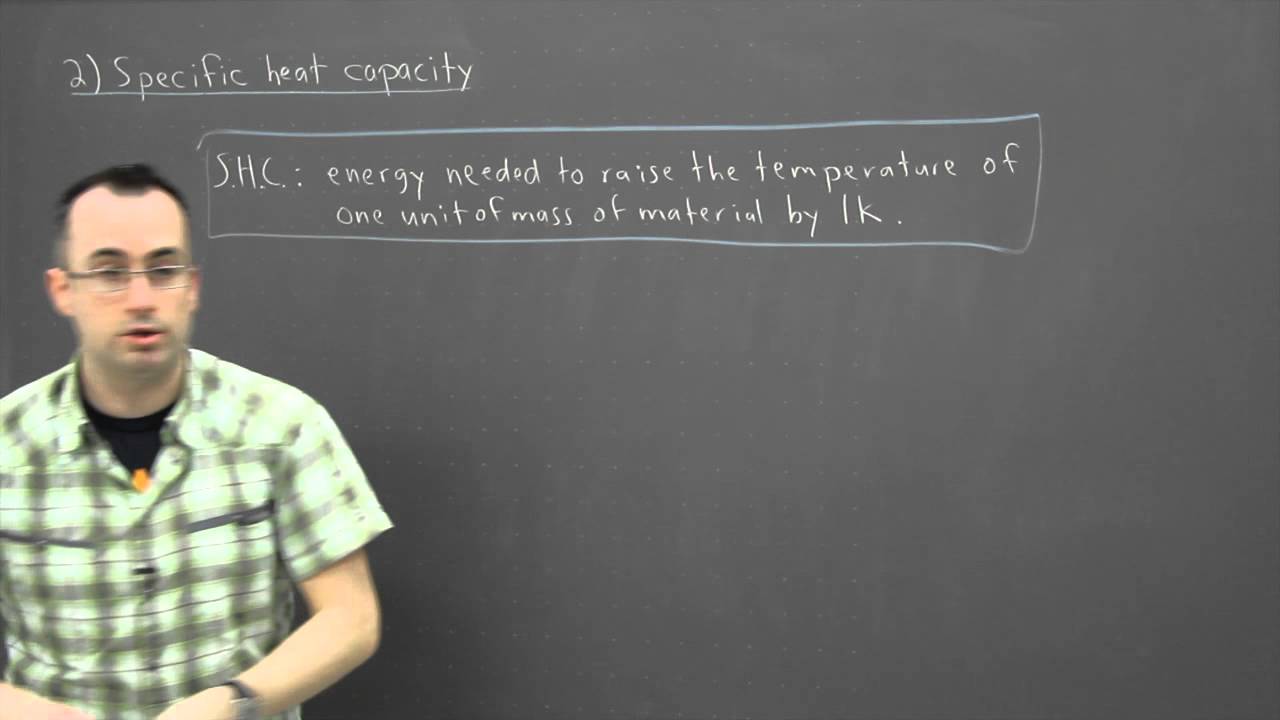 IB Physics SL revision - Thermal 2 - specific heat capacity