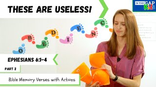 Ephesians 6:1-4 | Bible Verses to Memorize for Kids with Actions | Obedience (Week 2)