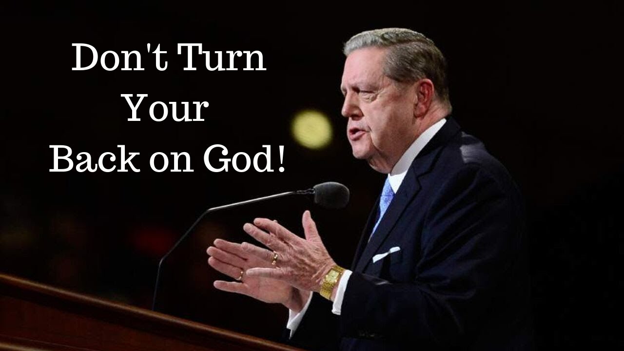 Don t Turn Your Back On God Elder Holland Jesus Christ Inspiration YouTube