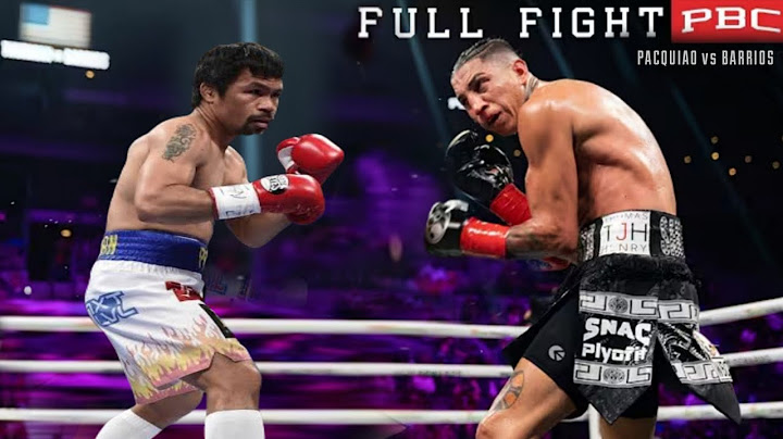 PACQUIAO SHOCK THE WORLD! MANNY PACQUIAO VS MARIO BARRIOS FULL FIGHT! BARRIOS 3X KNOCKDOWN!