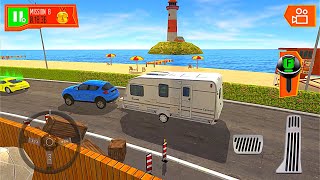 캠핑 운전 캠핑 밴 재미있는 해변 게임 - BEST 2021 자동차 시뮬레이터 게임 Android/IOS 게임 플레이 screenshot 1