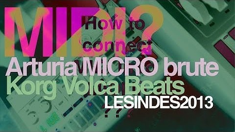 Desperately Seeking MIDI IN!!!! -- Korg Volca Beats - Arturia Microbrute -- [NON] Connection