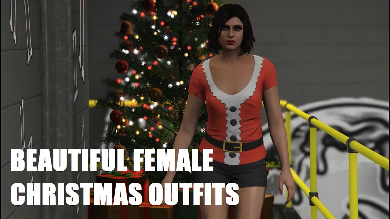 GTA 5 Online Beautiful Female Christmas Outfits YouTube