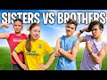 Brothers vs SISTERS Strength Challenge! *girls vs boys*