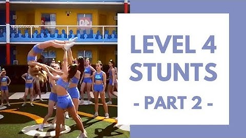 Level 4 cheerleading stunt sequences (part 2)