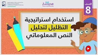 استخدام استراتيجية التظليل لتحليل النص المعلوماتي