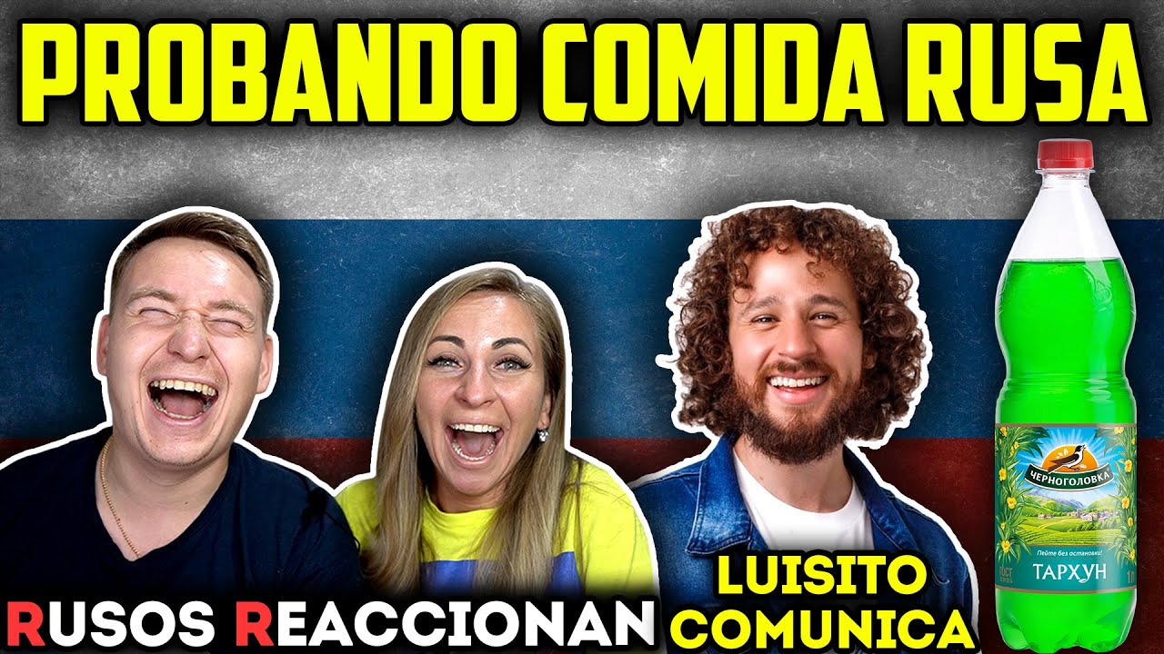 🇷🇺 RUSOS REACCINAN a LUISITO COMUNICA PROBANDO COMIDA CALLEJERA RUSA en MOSCÚ | COMIDA de RUSIA