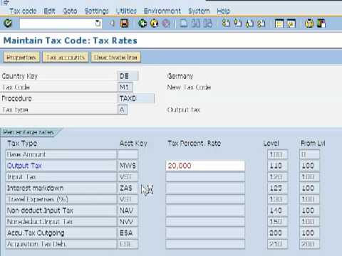 Create Tax Code