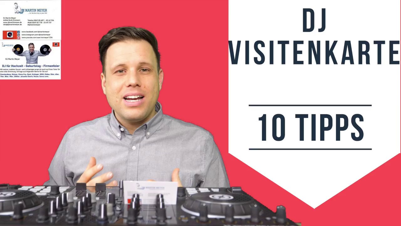 10 Tipps Zur Dj Visitenkarte Was Ist Zu Beachten Dj Werden Dj Lernen Youtube