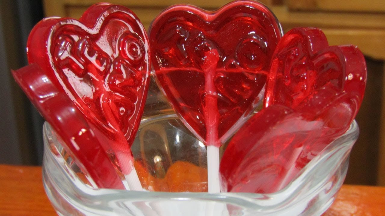Paletas de Caramelo Macizo para San Valentin | LAS MAS FACILES Y  DELICIOSAS! - YouTube