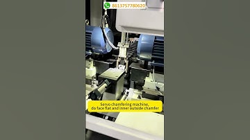 Servo chamfering machine, do face flat and inner outside chamfer