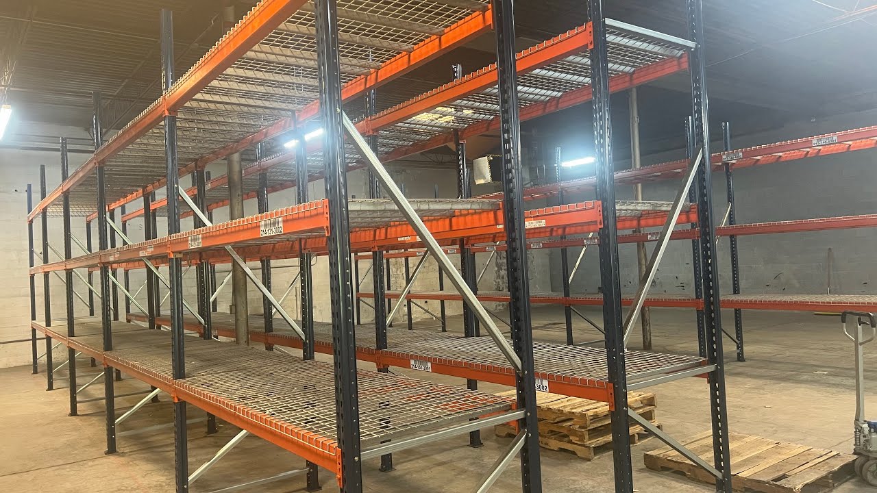 Teardrop style pallet racks delivered and installed in Greensboro, NC! YouTube