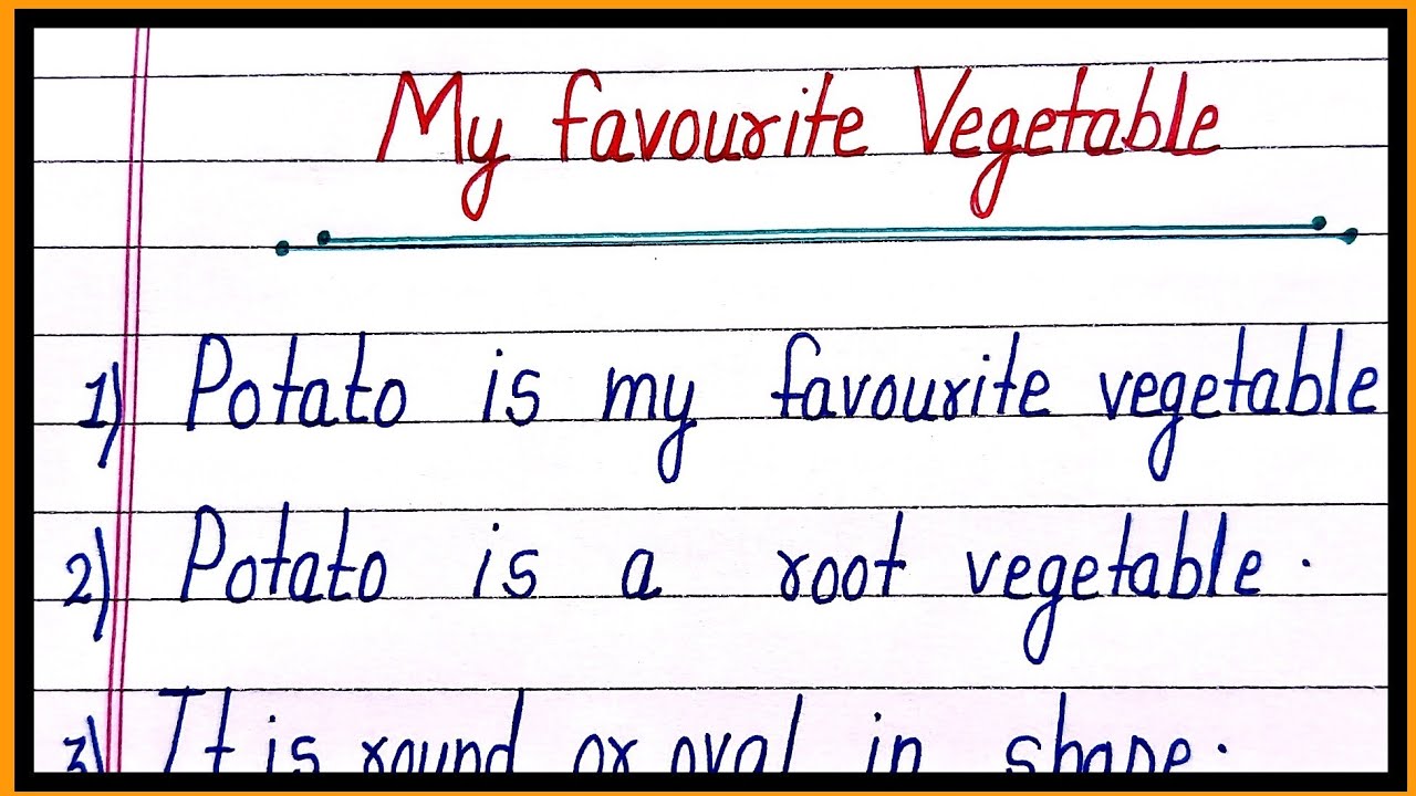 essay english vegetable