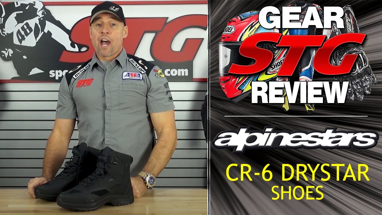 Alpinestars CR-6 Drystar Shoe Review | Sportbike Track Gear - YouTube