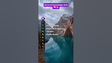 General Knowledge Quiz Trivia 🧠📚  #quiz #quiztime #trivia #quiztime #shorts