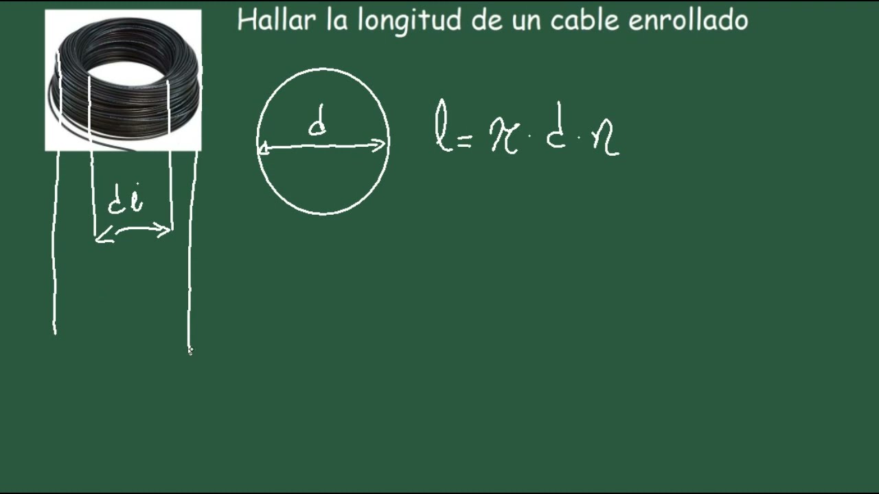 Hallar la Longitud de un Rollo de Cable o Alambre - YouTube