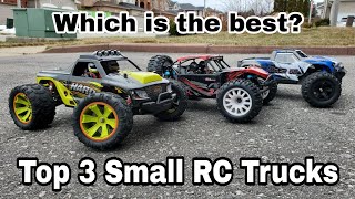 Top 3 Small RC Trucks!! (Wltoys 144002, Wltoys A979b, ZD Racing DTK-16, Mjx RC Hyper Go)