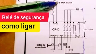 Esquema de ligação do relé de segurança NR 12 screenshot 2