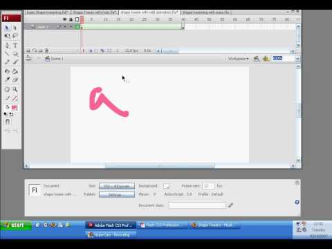 Shape Tweening - Flash - Getting Started